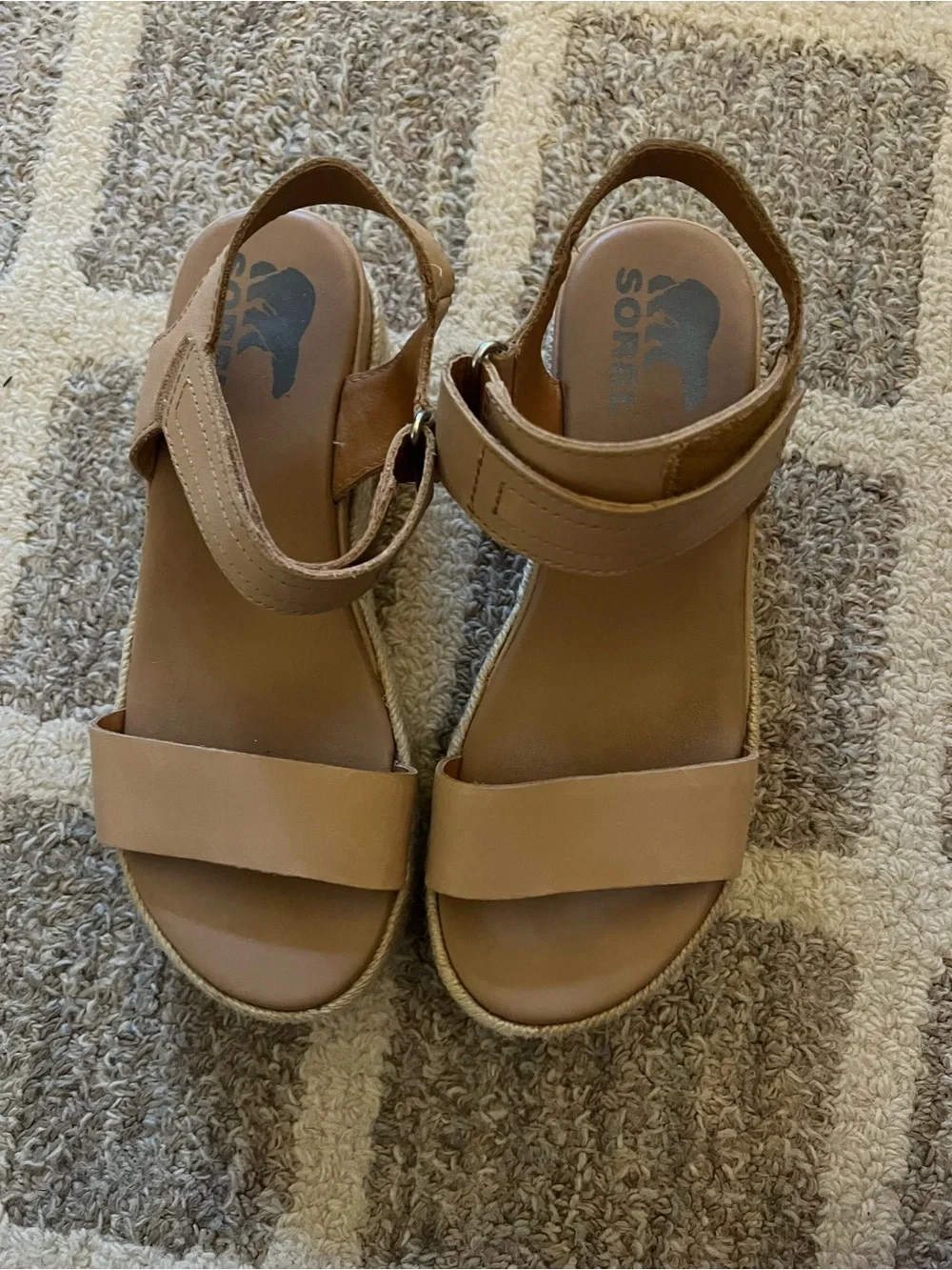 Sorel Women’s Tan Espadrille Platform Sandals